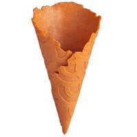 The Konery Pumpkin Spice Waffle Cones - 144/Case