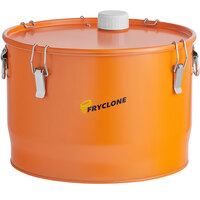 Fryclone Smart Pail 9.5 Gallon Orange Utility Oil Pail