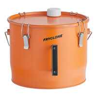Fryclone Smart Pail 7 Gallon Orange Utility Oil Pail