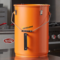 Fryclone 6 Gallon Orange Utility Oil Pail