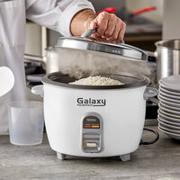 Galaxy GRC30 30 Cup (15 Cup Raw) Electric Rice Cooker / Warmer - 120V, 950W