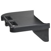 Cambro CVC75LET110 32 5/16" x 16" Black Polyethylene Left-Side End Table for Vending Carts