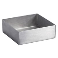 Front of the House DSD028BSS24 Canvas 2.5 oz. Brushed Stainless Steel Square Ramekin   - 24/Case