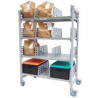Cambro CPM244875FX4480 Camshelving Premium® Series Flex Station with 4 Shelves - 48 inch x 24 inch x 75 inch