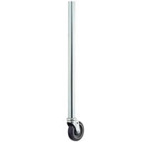 34 inch Galvanized Steel Leg with 5 inch Caster