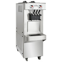 Spaceman 6378-C-3 Soft Serve Floor Model Ice Cream Machine with 2 Hoppers and 3 Dispensers - 208-230V, 3 Phase