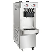 Spaceman 6378-C Soft Serve Floor Model Ice Cream Machine with 2 Hoppers and 3 Dispensers - 208-230V, 1 Phase