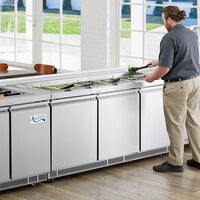 Avantco SS-CFT-72-HC 72 inch Stainless Steel Refrigerated Salad Bar / Cold Food Table