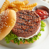 Hungry Planet Beef 5.3 oz. Premium Plant-Based Vegan Burger Patty - 30/Case