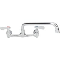 12 inch Wall Mounted Swing Spout Swivel Faucet with 8 inch Centers
