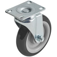 Lavex Industrial 5 inch x 1 1/4 inch Swivel Plate Caster for Lavex Industrial Cube Trucks