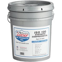 Lucas Oil 11041 5 Gallon Pail Synthetic Compressor Oil
