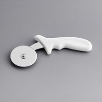 2 1/2 inch Pizza Cutter with White Handle