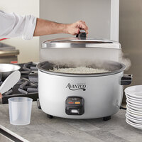 Avantco RCA60 60 Cup (30 Cup Raw) Electric Rice Cooker / Warmer - 120V, 1550W