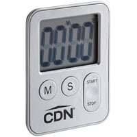 CDN TM28-S Silver Mini Digital 100 Minute Kitchen Timer