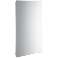 Bobrick B-164 24 inch x 36 inch Reversible LED Backlit Surface Mounted Mirror