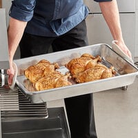 Choice 13 Qt. Aluminum Baking and Roasting Pan with Handles - 26 inch x 18 inch x 3 1/2 inch