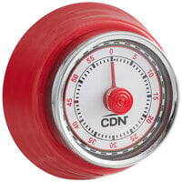 CDN MT4-R Red Compact Mechanical 60 Minute Kitchen Timer