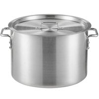 Choice 26 Qt. Aluminum Sauce Pot with Cover