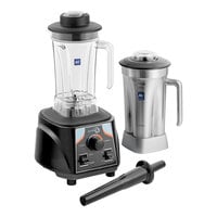 AvaMix BX2000VS 3 1/2 hp Commercial Blender with Toggle Control, Variable Speed, 64 oz. Stainless Steel Jar, and 64 oz. Tritan™ Plastic Jar - 120V