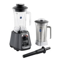 AvaMix BL2VS64S 2 hp Commercial Blender with Toggle Control, Variable Speed, 64 oz. Stainless Steel Jar, and 64 oz. Tritan™ Plastic Jars - 120V
