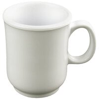 Thunder Group ML901W Nustone White Melamine Mug 8 oz. - 12/Pack