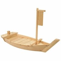 30 inch Wood Boat Serving Display
