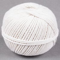 24 Ply Poly Cotton 1,512 ft White Butchers Baking Twine String 2 Cone 