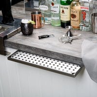 24 inch Stainless Steel Underbar Mount Beer Drip Tray