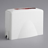 San Jamar T1740WH Countertop Covered C-Fold / Multi-Fold Towel Dispenser - White