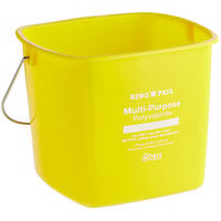 Crestware BUCMR 6-Quart Sanitation Bucket, Medium, Red