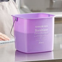 Noble Products King-Pail 6 Qt. Purple Allergen-Free Sanitizing Pail