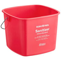 Noble Products King-Pail 8 Qt. Red Sanitizing Pail