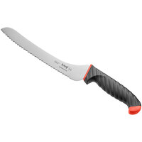 Schraf™ 9 inch Serrated Offset Bread Knife with Red TPRgrip Handle