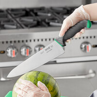Schraf™ 10 inch Chef Knife with Green TPRgrip Handle