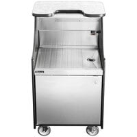 Perlick MOBS-24DSC 24 inch Stainless Steel Mobile Storage Cart with Drainboard
