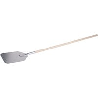 American Metalcraft 9 inch x 11 inch Aluminum Pizza Peel with 50 inch Wood Handle 6109