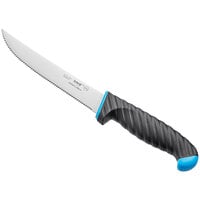 Schraf™ 6 inch Serrated Utility Knife with Blue TPRgrip Handle