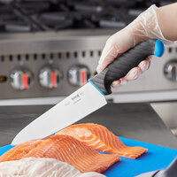 Schraf™ 8 inch Chef Knife with Blue TPRgrip Handle