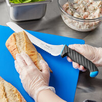Schraf™ 9 inch Serrated Offset Bread Knife with Blue TPRgrip Handle