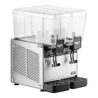 Vollrath VBBD2-37-S Double 3.17 Gallon Bowl Refrigerated Beverage Dispenser with Stirring Paddle Circulation - 115V