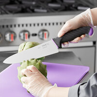 Schraf 8 inch Chef Knife with Purple TPRgrip Handle