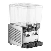 Vollrath VBBE2-37-F Double 5.28 Gallon Bowl Refrigerated Beverage Dispenser with Fountain Spray Circulation - 115V