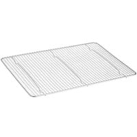 Baker's Mark 12" x 16" Stainless Steel Footed Wire Cooling Rack for Half Size Sheet Pan