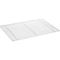 Baker's Mark 16 7/16 inch x 24 1/2 inch Stainless Steel Footed Wire Cooling Rack / Pan Grate for Full Size Sheet Pan