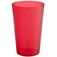 Choice 32 oz. Red SAN Plastic Pebbled Tumbler - 12/Pack