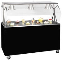 Vollrath 38702 2-Series 46 inch Black Portable Buffet / Serving Station with Open Storage