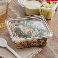 Fabri-Kal GS6-4S Greenware 16.7 oz. Shallow 4-Compartment Clear