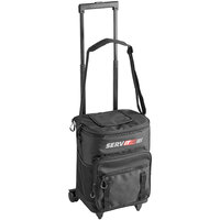 ServIt Trolley Cooler Bag with Telescoping Handle and Wheels - 12" x 10" x 15"