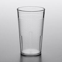 Choice 5 oz. Clear SAN Plastic Pebbled Tumbler - 12/Pack